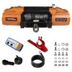 13500lbs Electric Winch 12V Steel Rope Truck Trailer Towing OffRoad Powerful Motor Truck Trailer Towing Electric Winch