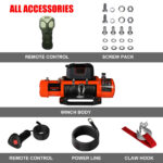 High Quality 9500 12000 14500 17000 20000  Lbs Winch off Road 4x4 Emergency Rescue 12v 24v Portable Electric Winch - Image 3