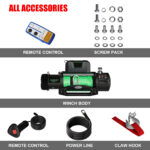 Offroad Waterproof IP68 High Quality 4x4 Car Electric Winch 12000lbs with Steel Rope - Image 3
