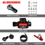 13500lbs Electric Winch with 24V Steel Wire Rope for Autos Anchor Winch for Vehicles - Image 3