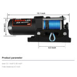 Heavy Duty 3000lbs 12V 24V Off Road 4x4 Vehicle Winches Electric Winch with Synthetic Rope Wire Rope - Image 2