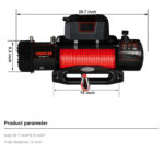 13500lbs Electric Winch with 24V Steel Wire Rope for Autos Anchor Winch for Vehicles - Image 2