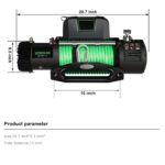 Offroad Waterproof IP68 High Quality 4x4 Car Electric Winch 12000lbs with Steel Rope - Image 2